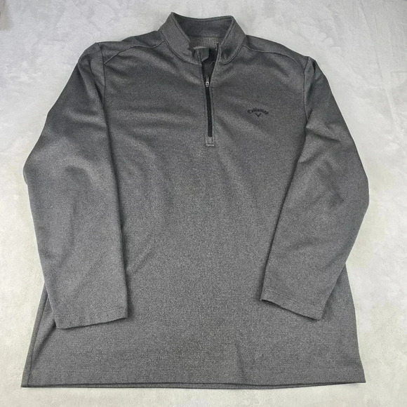 Callaway 1/4 Zip Pullover Long sleeve Sz XXL Gray - Picture 1 of 7